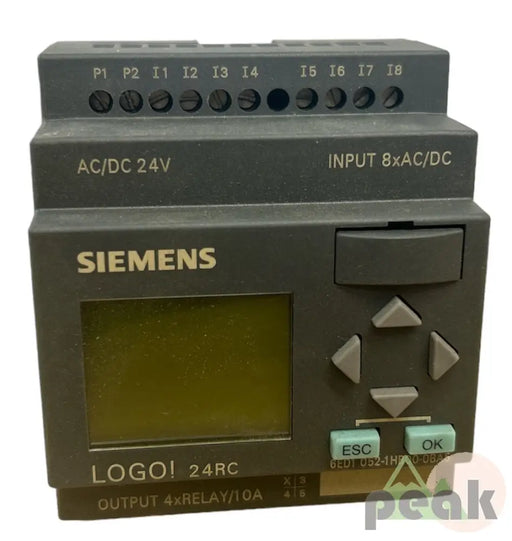 6Ed1052-1Hb00-0Ba5 Siemens Logic Module 24V Ac/Dc Relay 8X Input 4X Output With Display